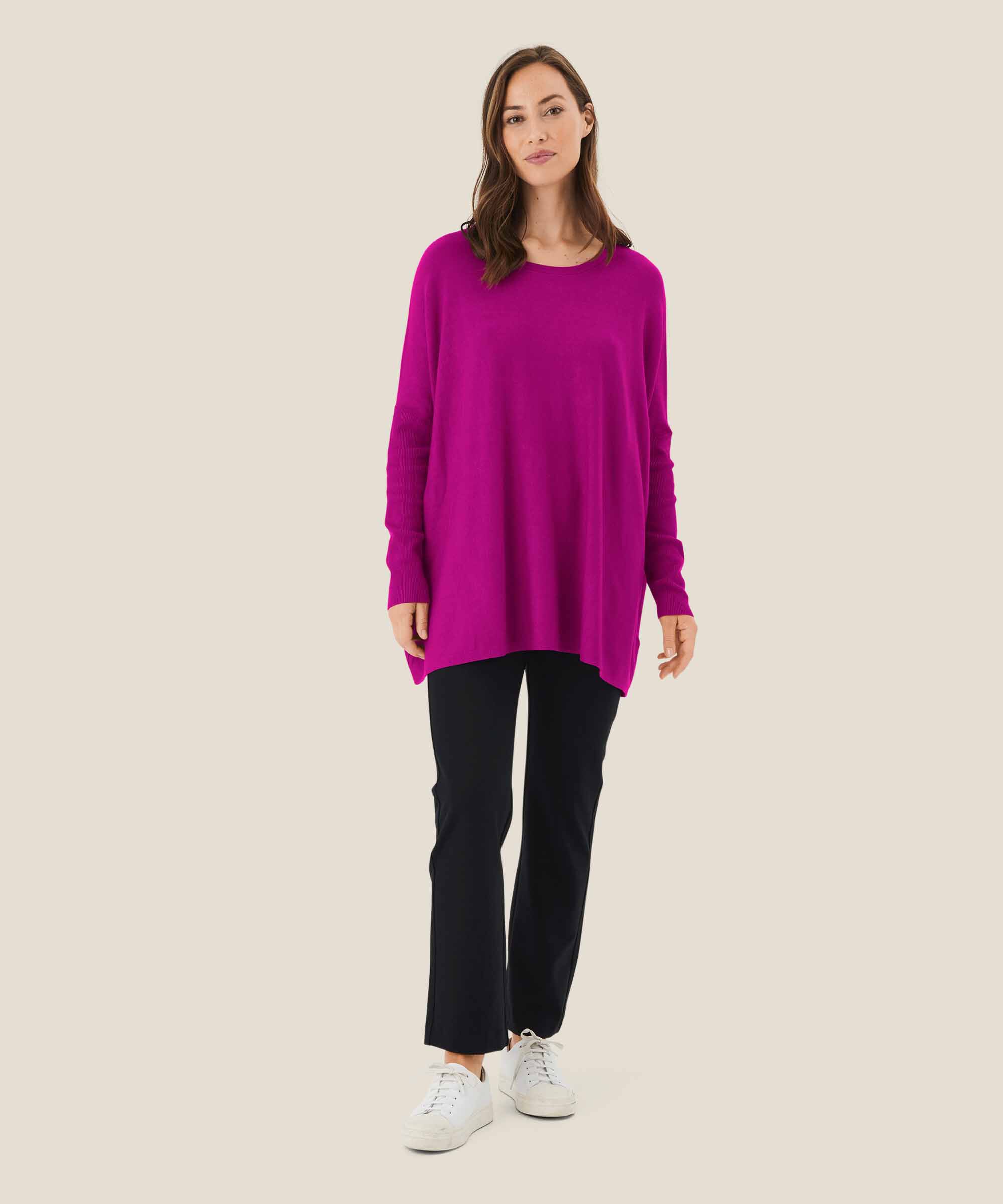 Paige JERSEY Trousers, Navy