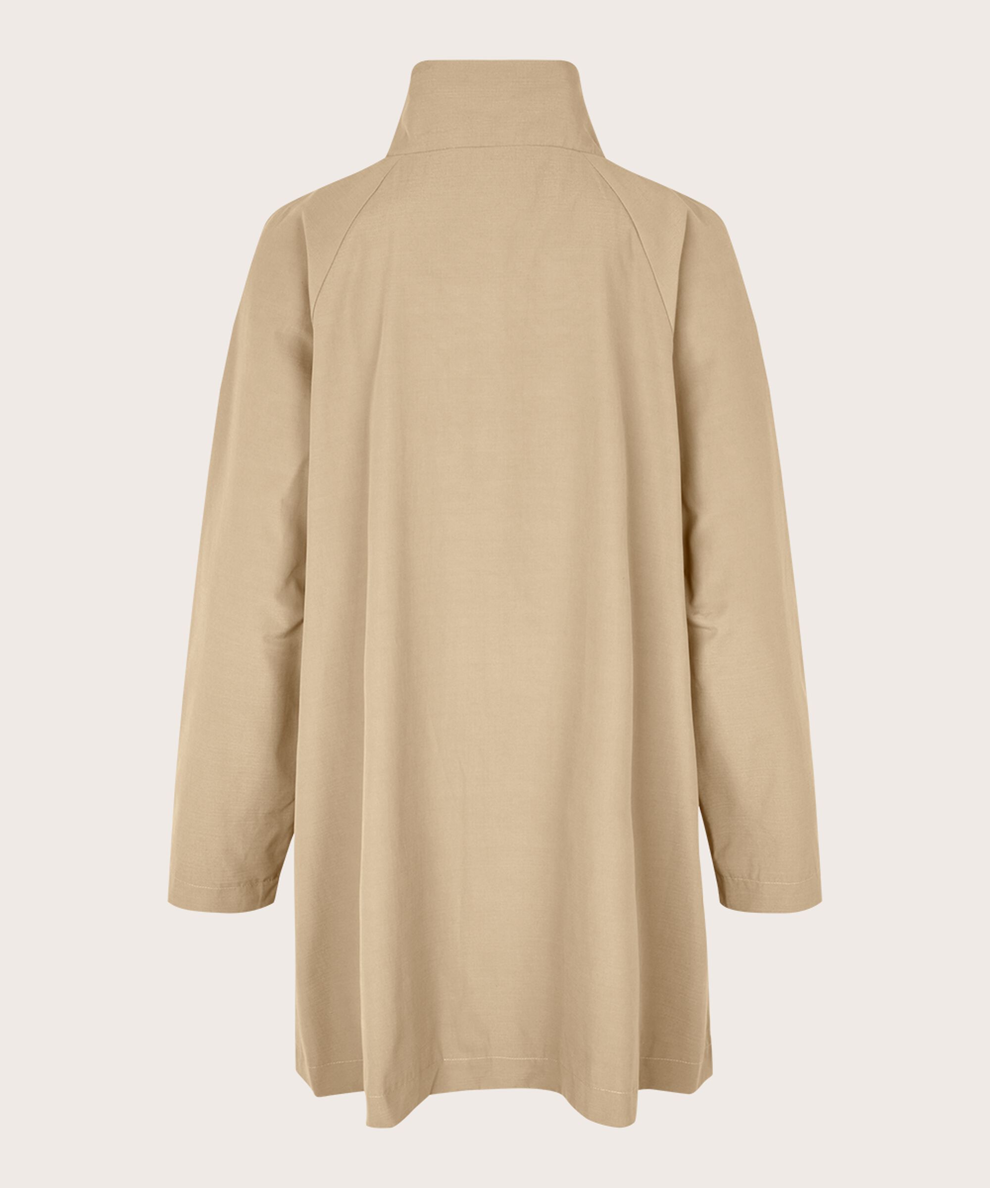 manteau avec boutons et col montant, Safari