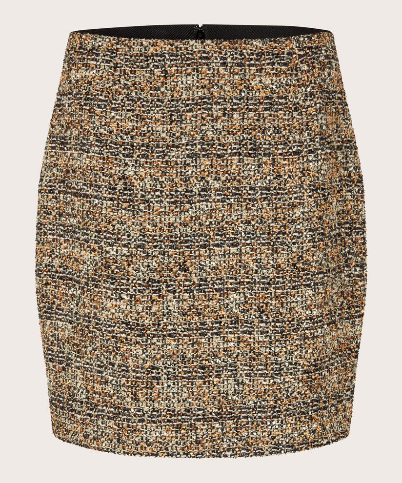 jupe en qualité bouclé structuré, Black