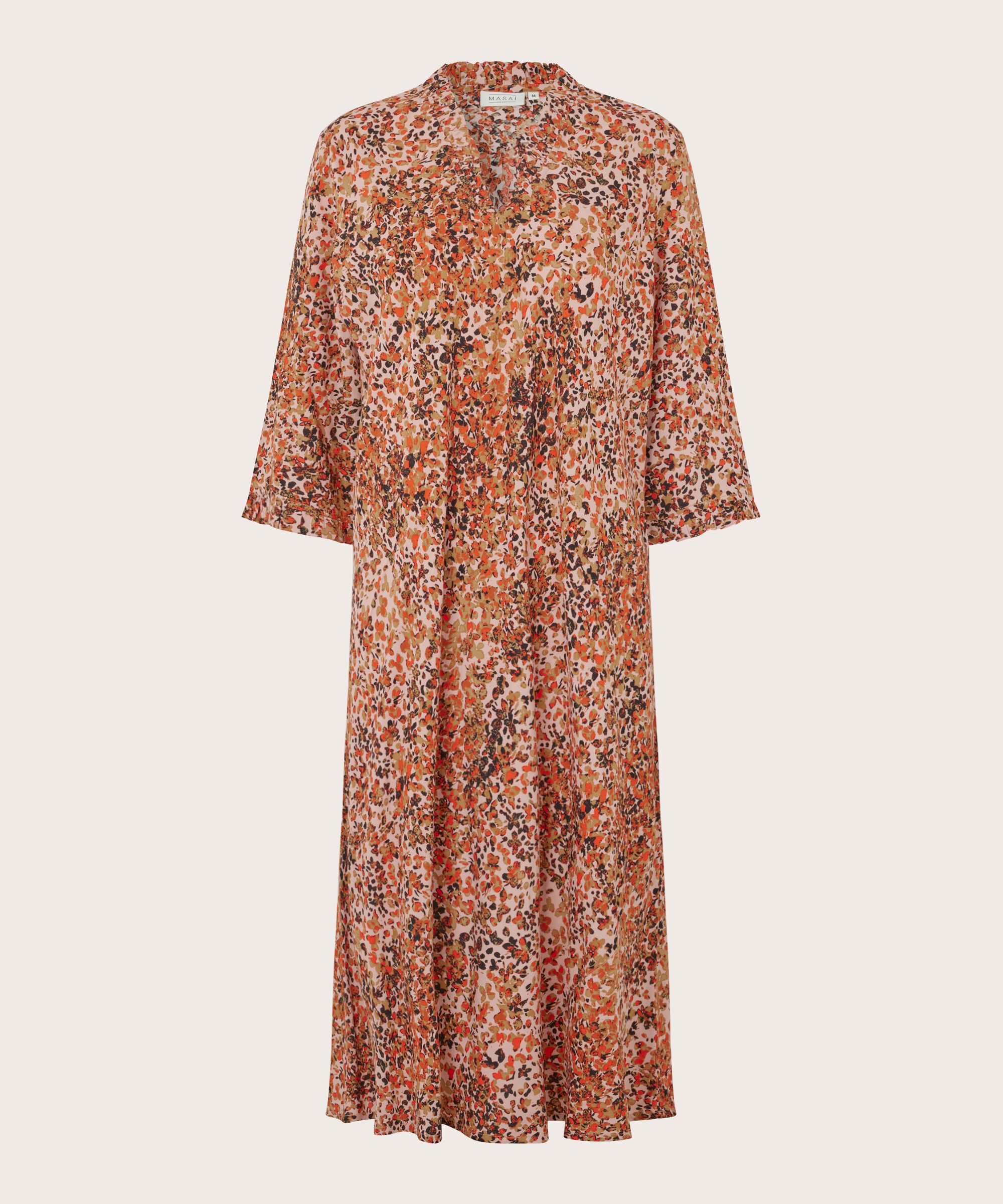 robe viscose détails volants, Misty Rose
