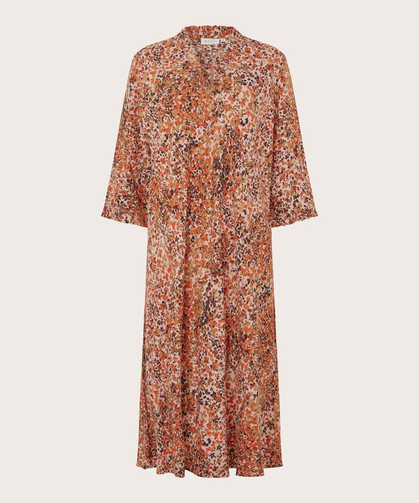 robe viscose détails volants, Misty Rose
