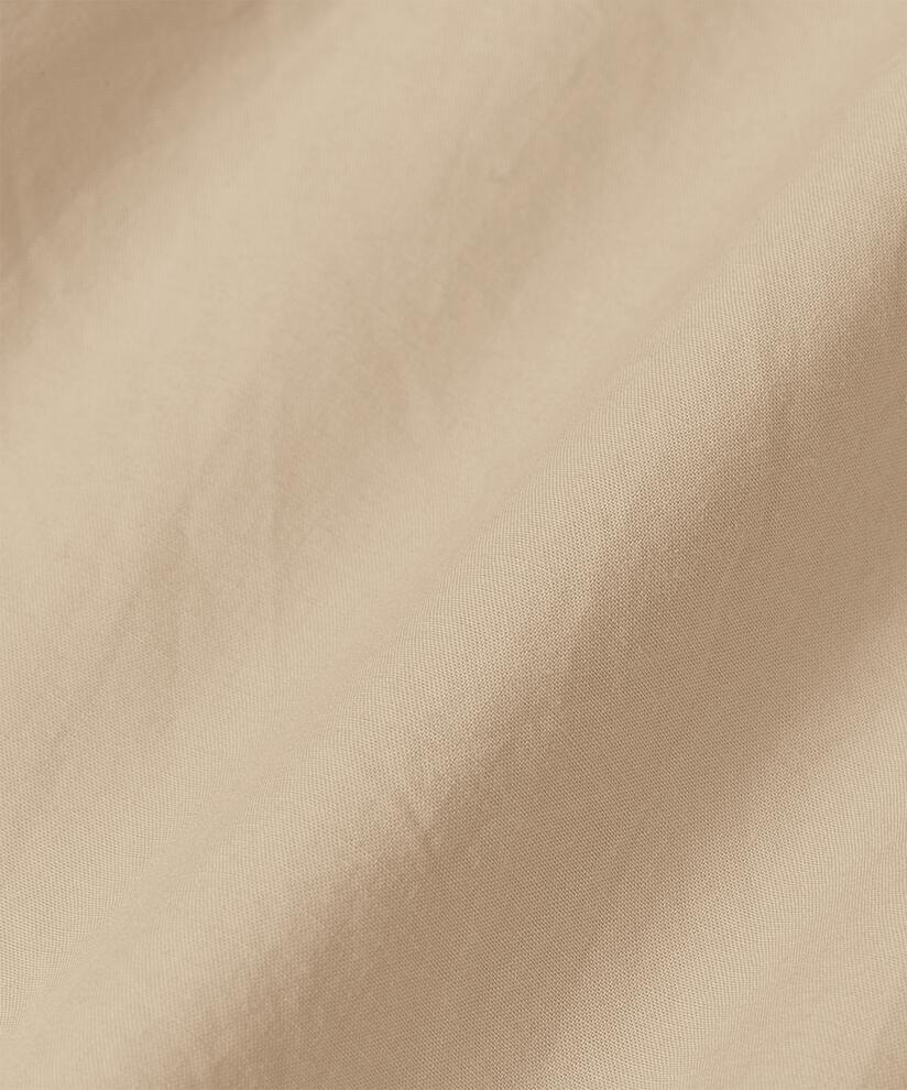 Chemise Classique En Coton À Bords Arrondis, Plaza Taupe