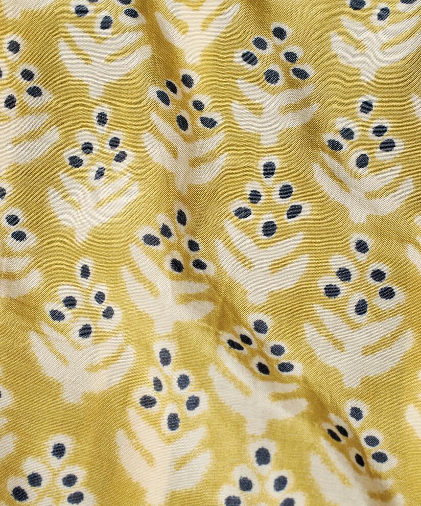 blouse en viscose imprimée avec fente au cou, Burnish Gold