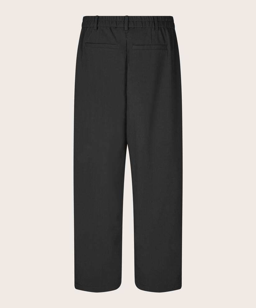 pantalon classique avec plis cousus, Black