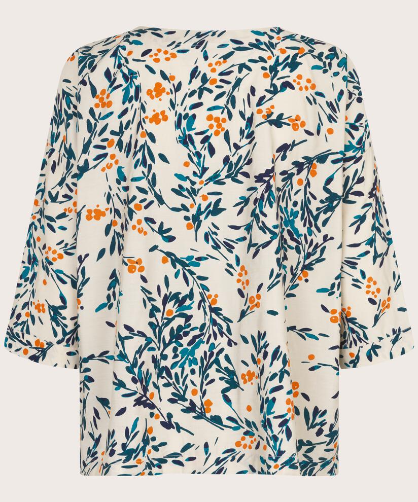 Blouse En Viscose À Manches 3/4, Russ Orange