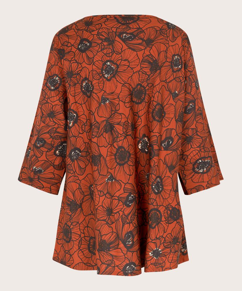 blouse en viscose à col v et manches 3/4, Picante