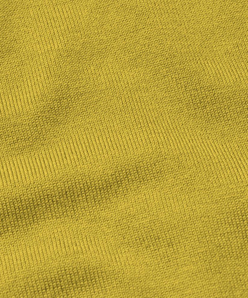 Cardigan En Maille Fine À Col Rond, Burnish Gold