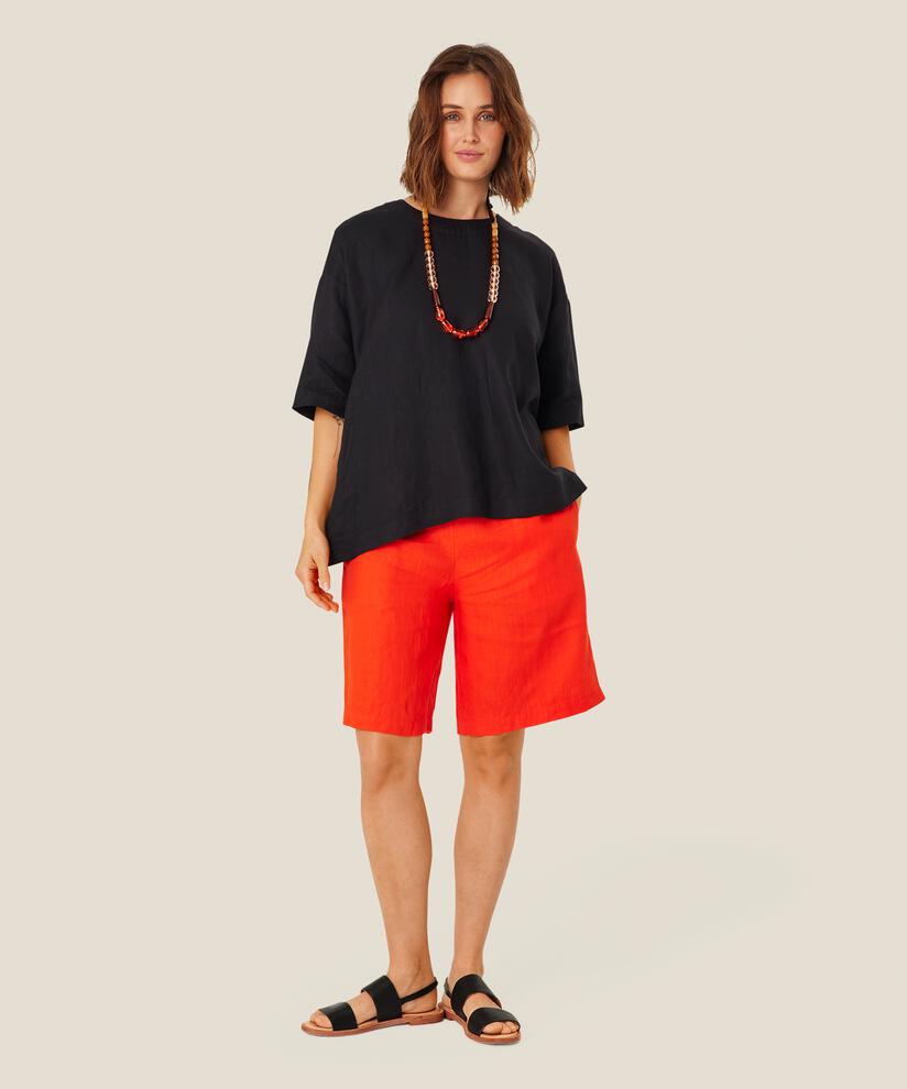 collier avec perles colorées, Orange com