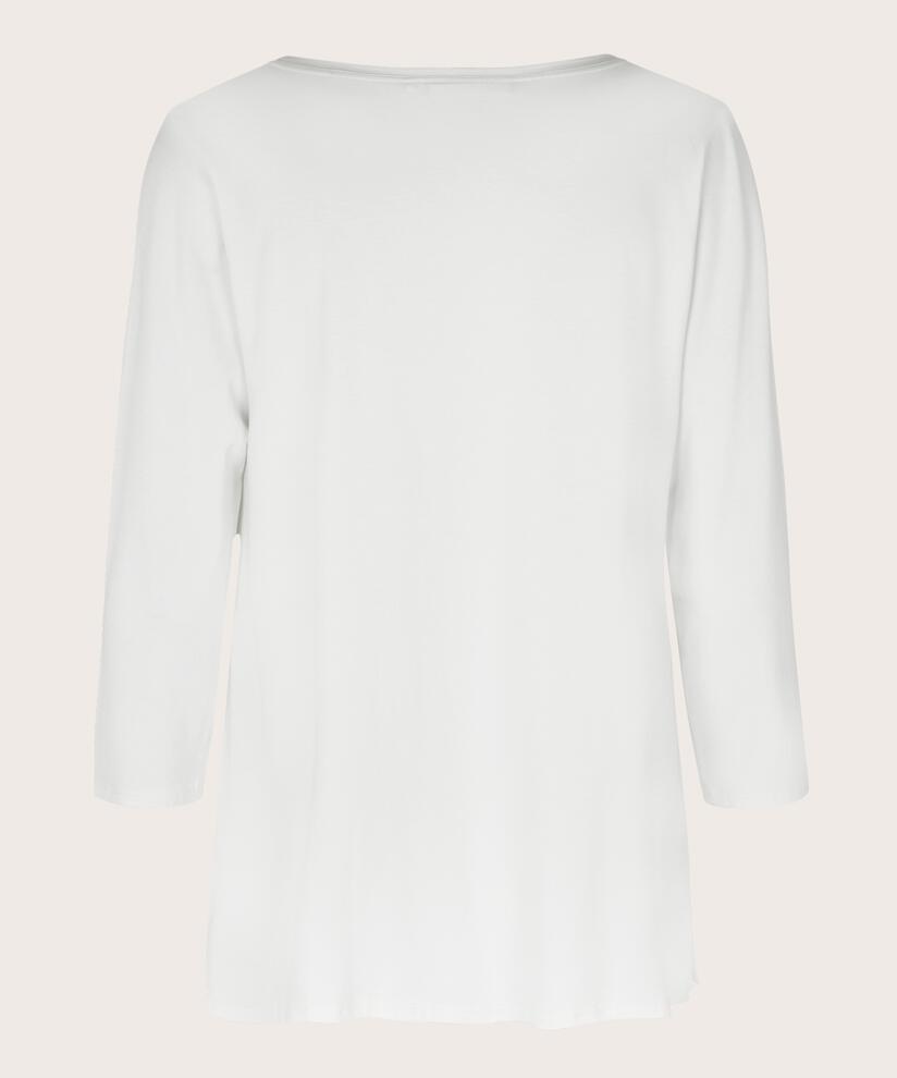 Top En Jersey Á Col Rond, Cream