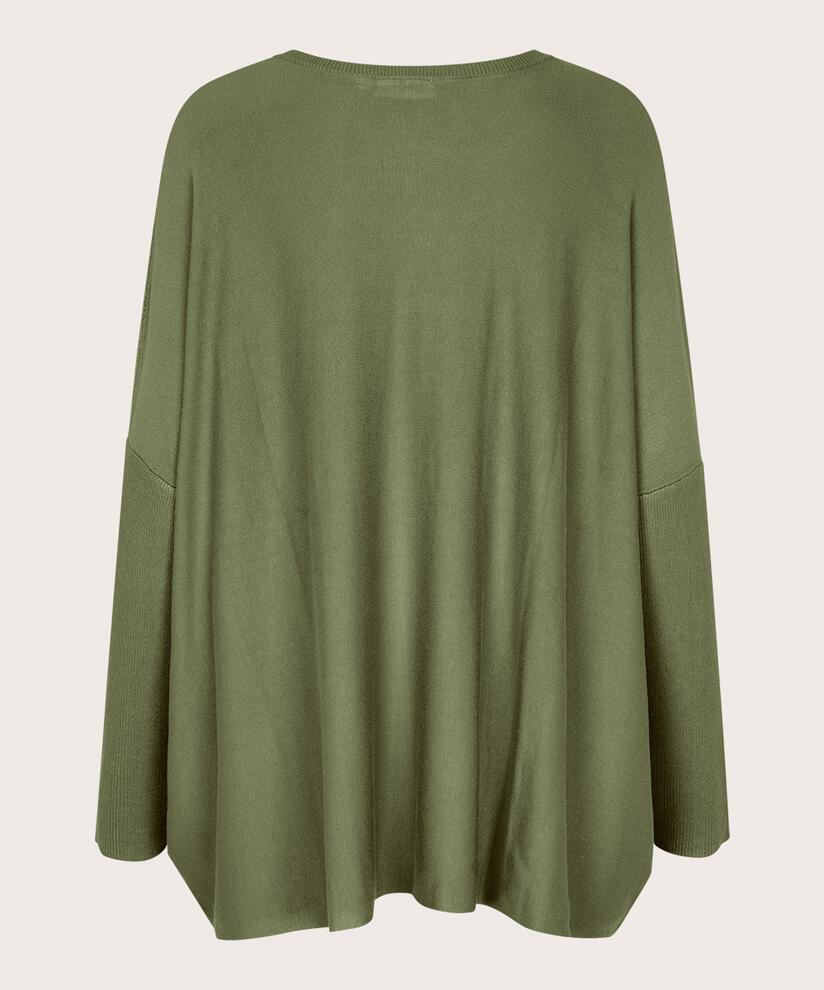 Pull Oversize À Manches Étroites, D. Lichen Green