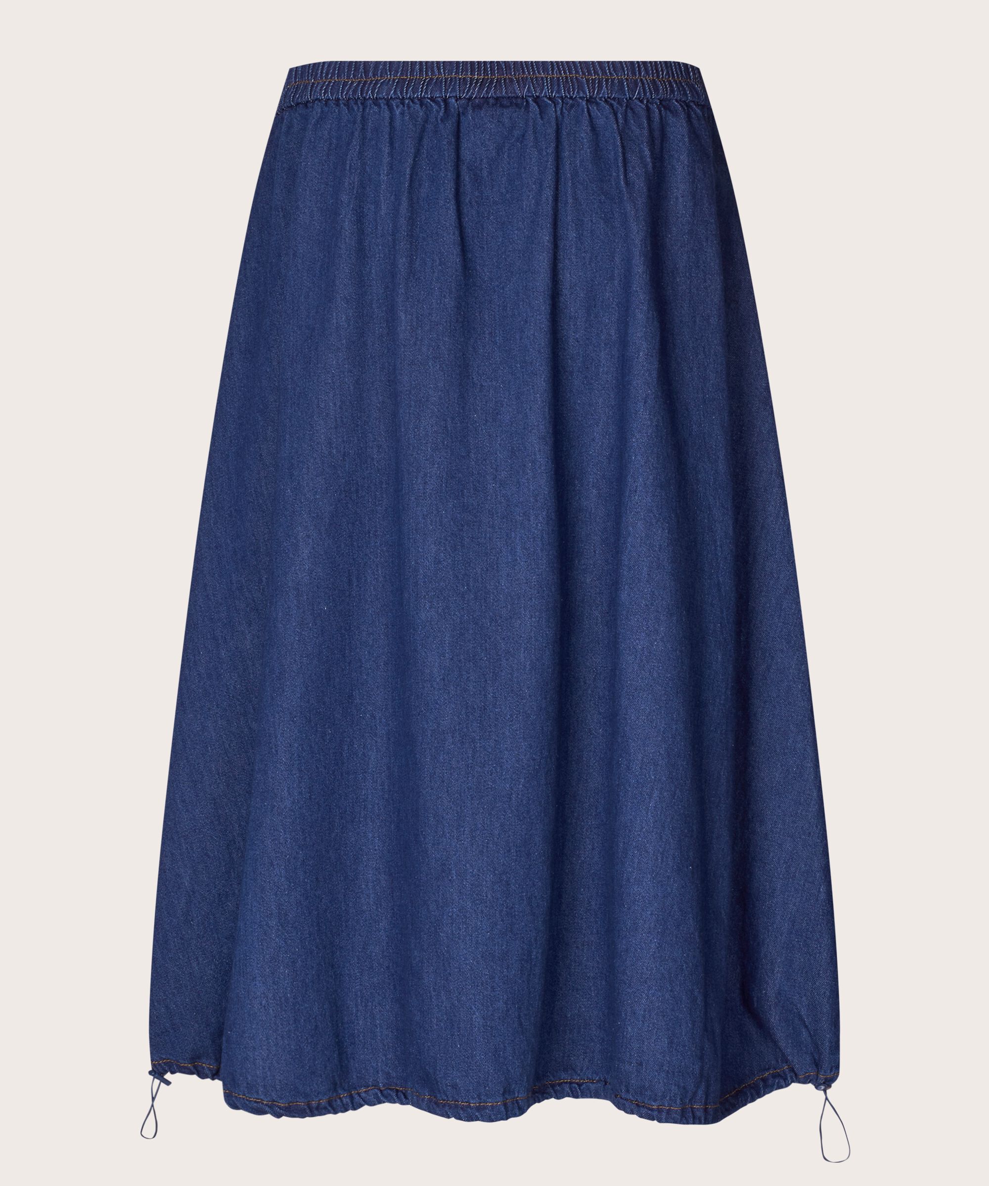 jupe en jean avec ourlet élastique, Dark Denim
