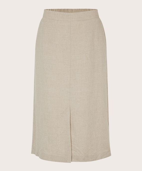 entendre jupe avec fente sur le devant, Natural