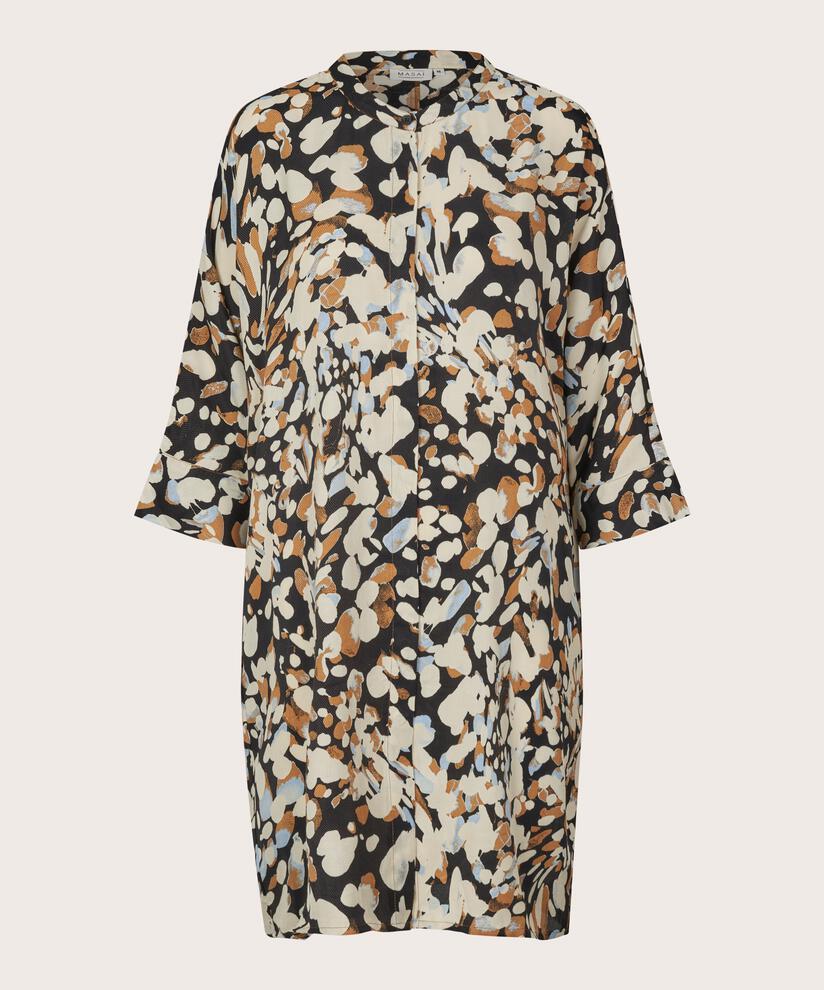 Robe Chemise À Motif En Viscose, Chipmunk