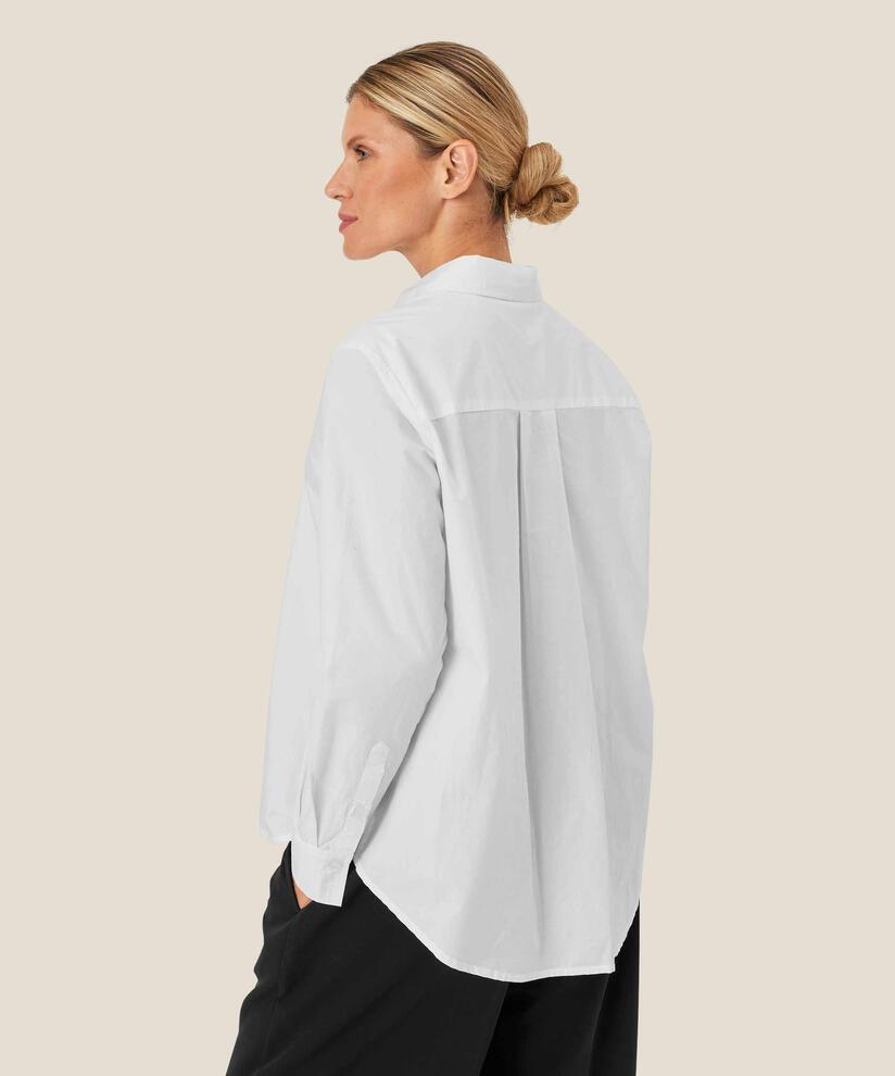 Chemise Boutonnée En Coton, White
