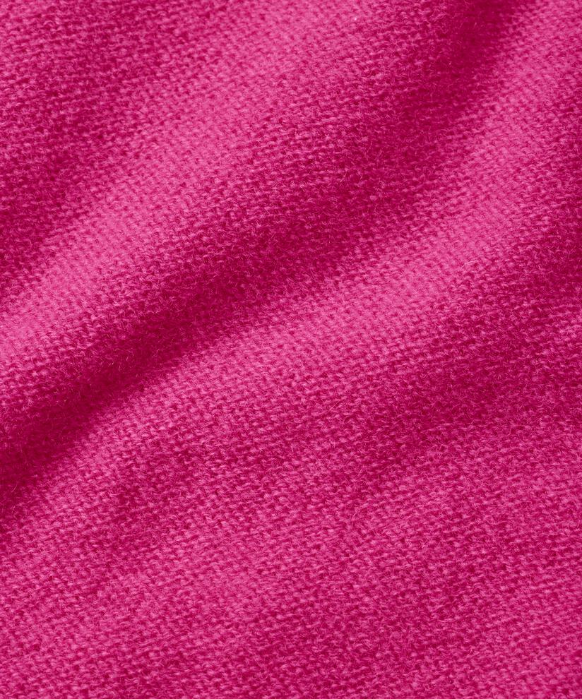 blouse en maille de laine avec liens au cou, Fuchsia Red