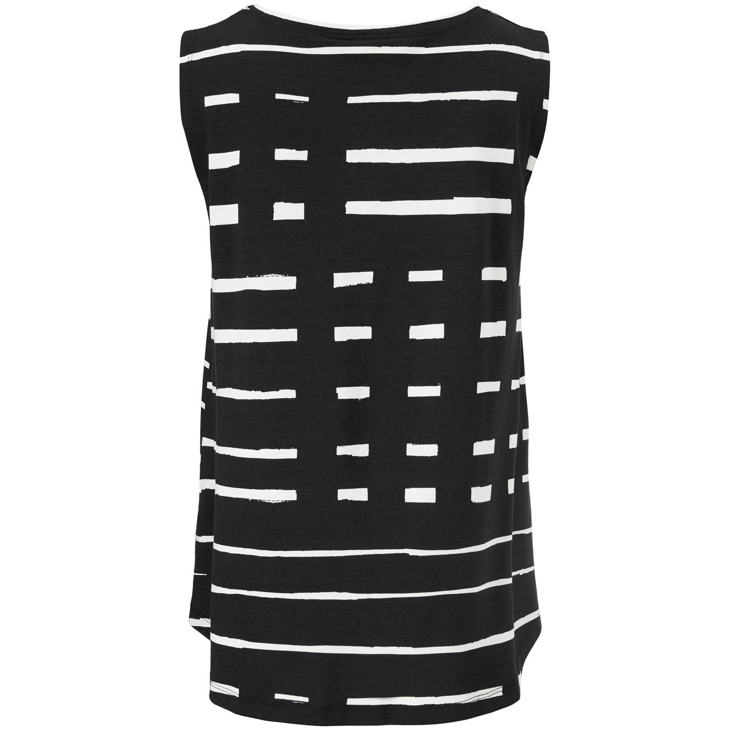 top sans manches en jersey imprim&eacute;, Black