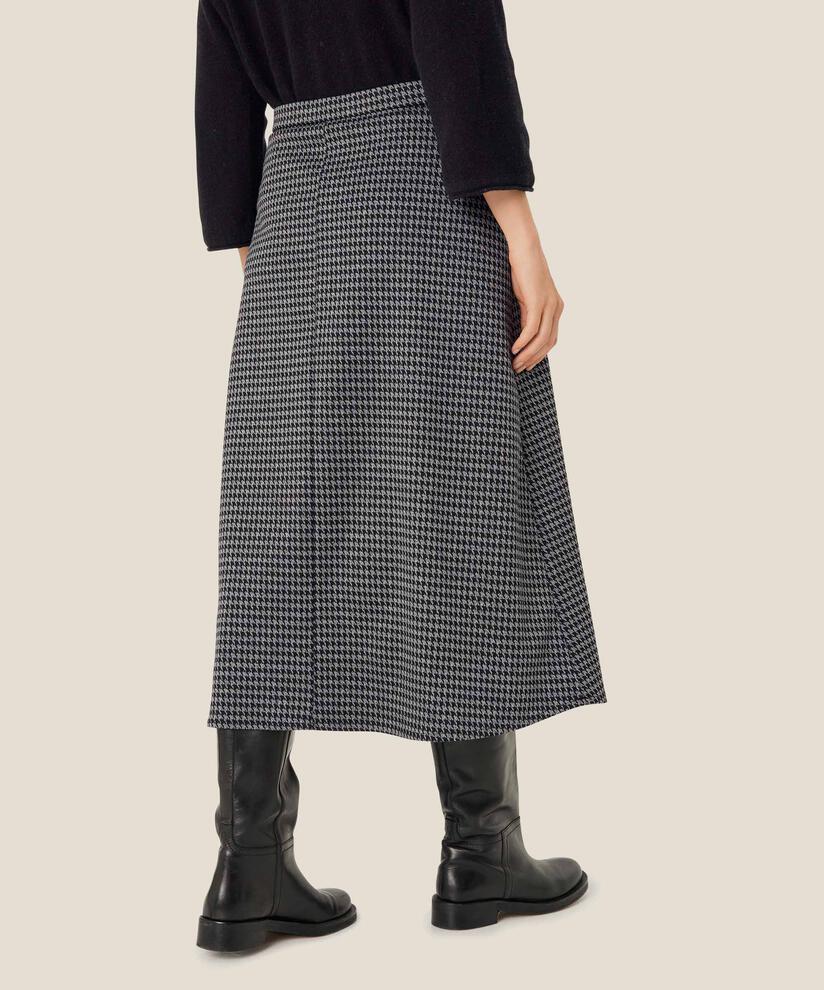 jupe en jersey épais avec taille élastiquée, Black