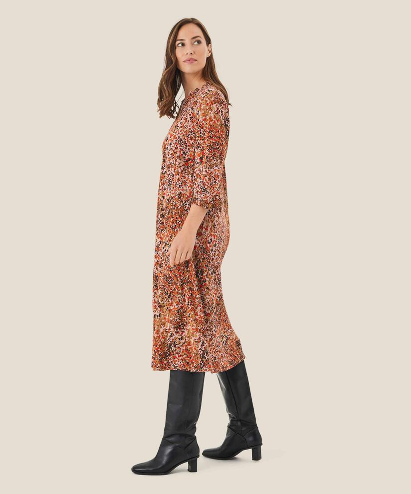 robe viscose détails volants, Misty Rose