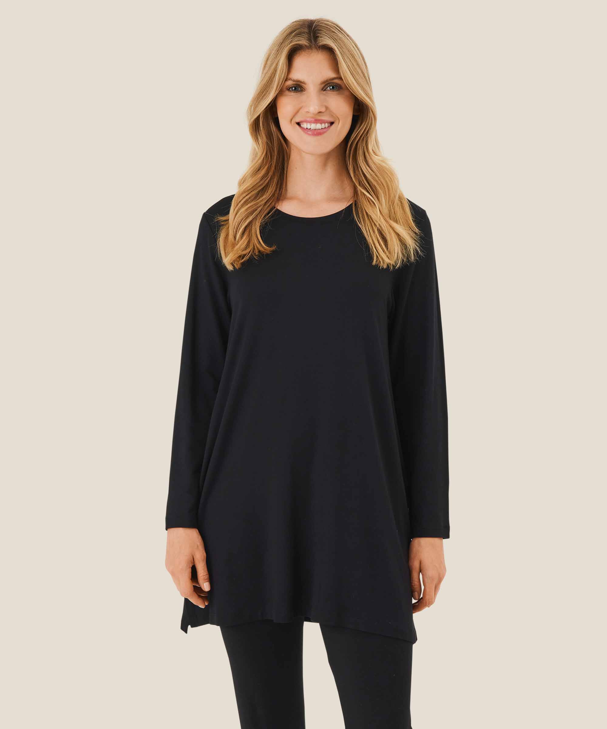 Tunique JERSEY à manches longues, Black