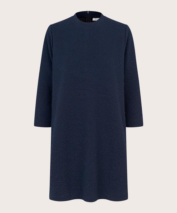 tunique en jersey avec zip au dos, Navy