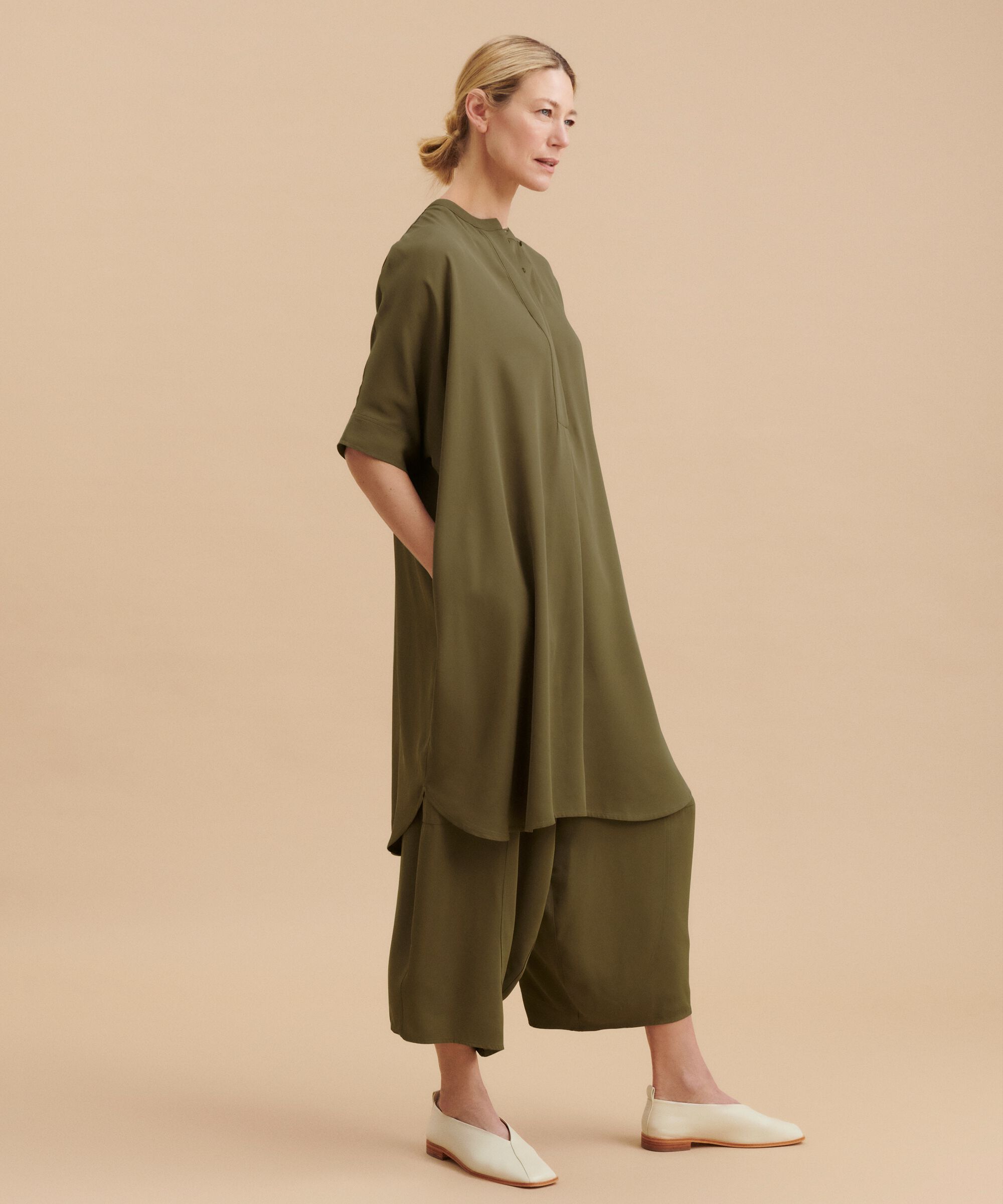 robe en viscose mélangée avec poches, Capers