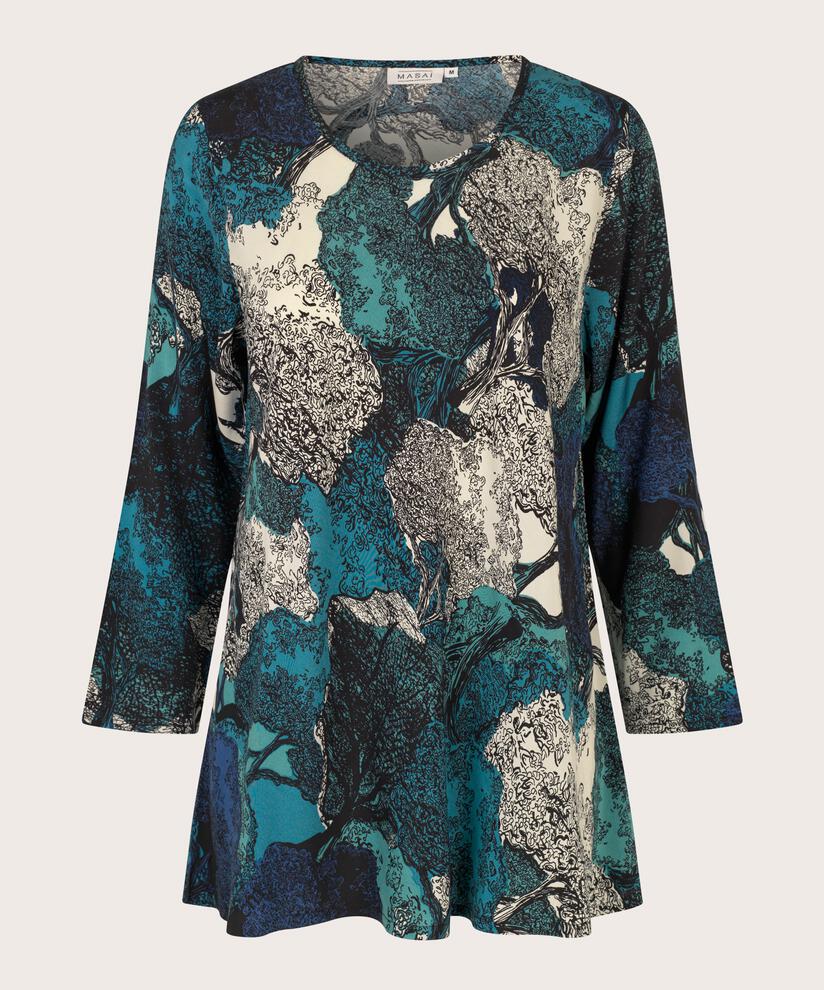 Blouse En Viscose À Col Rond, Celestial