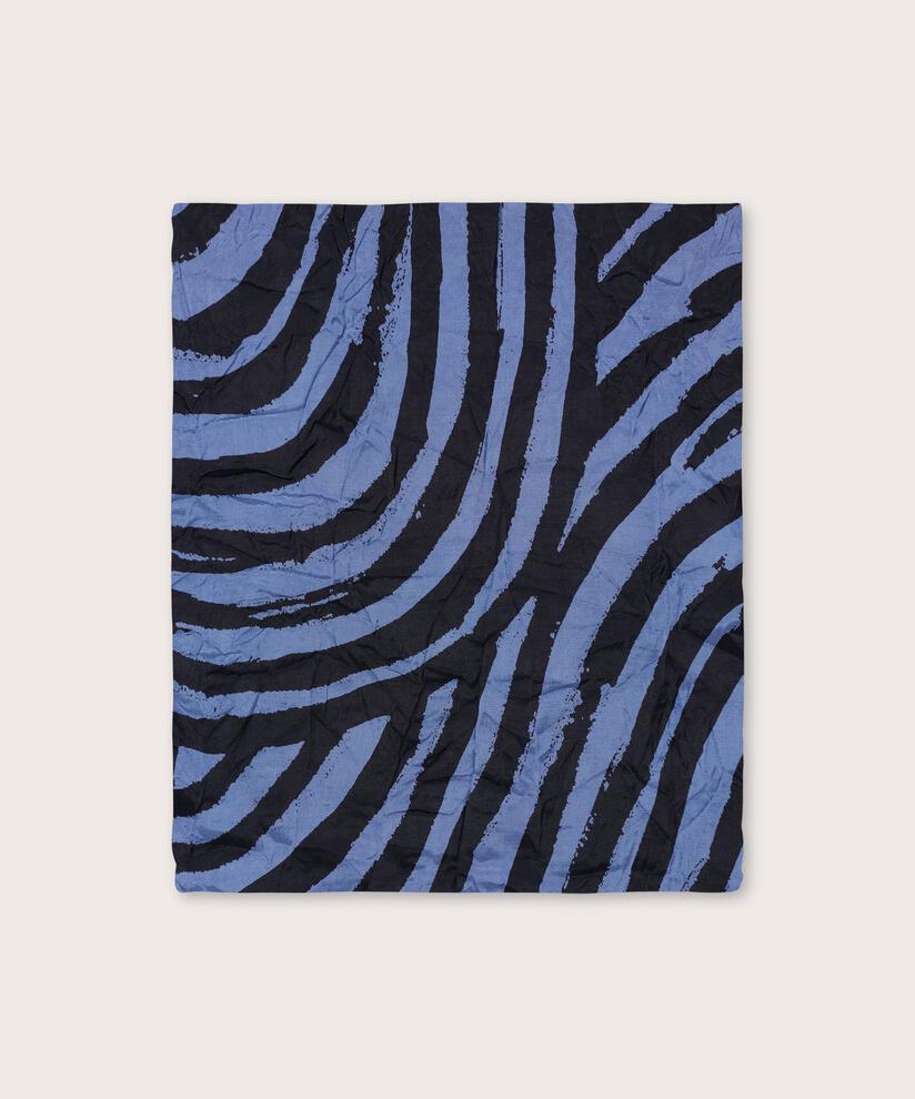 Écharpe En Viscose Imprimée, Bijou Blue