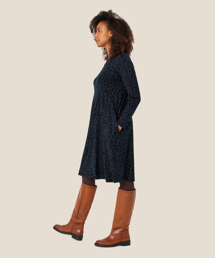robe en jersey avec plis et poches fendues, Moonlit Ocean