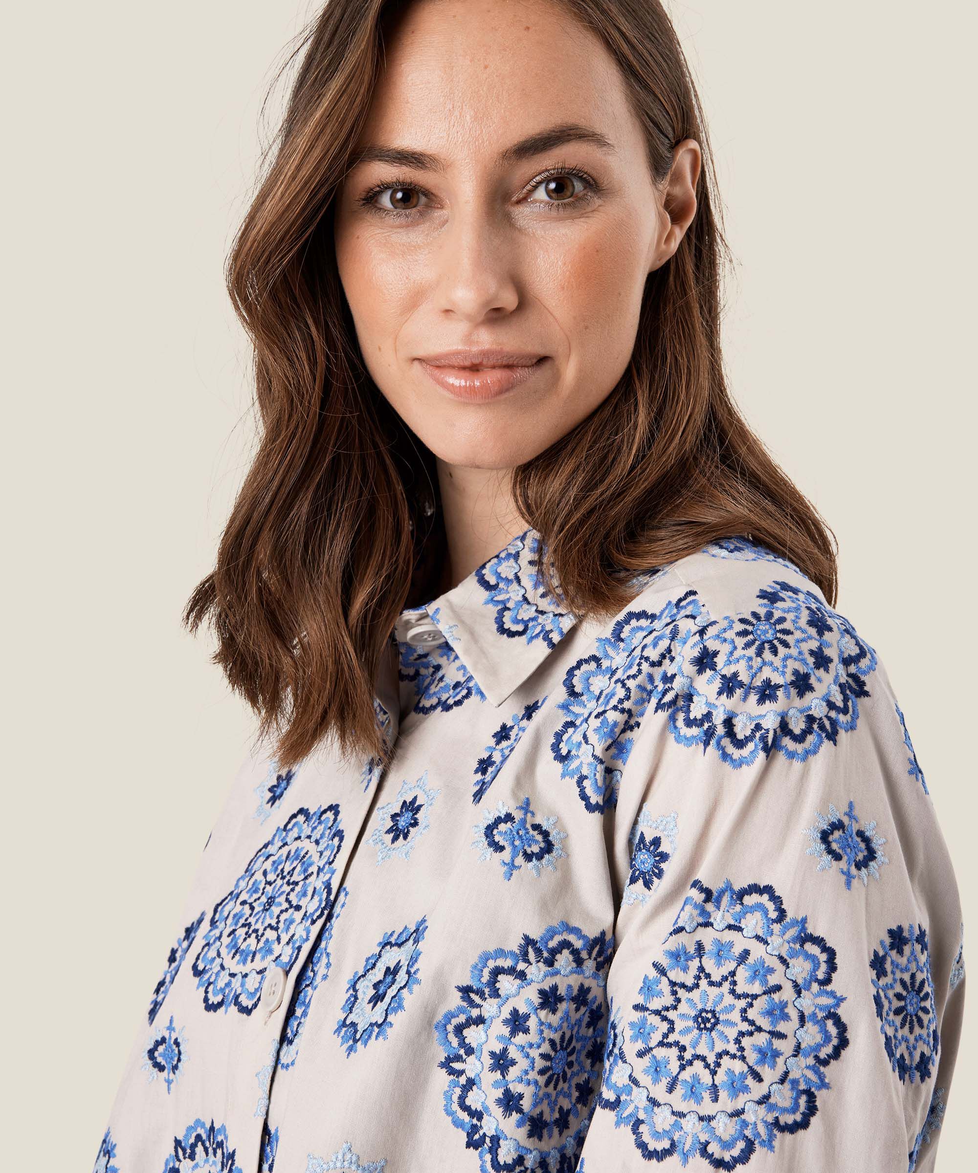 Idakaia Shirt, Nebulas Blue