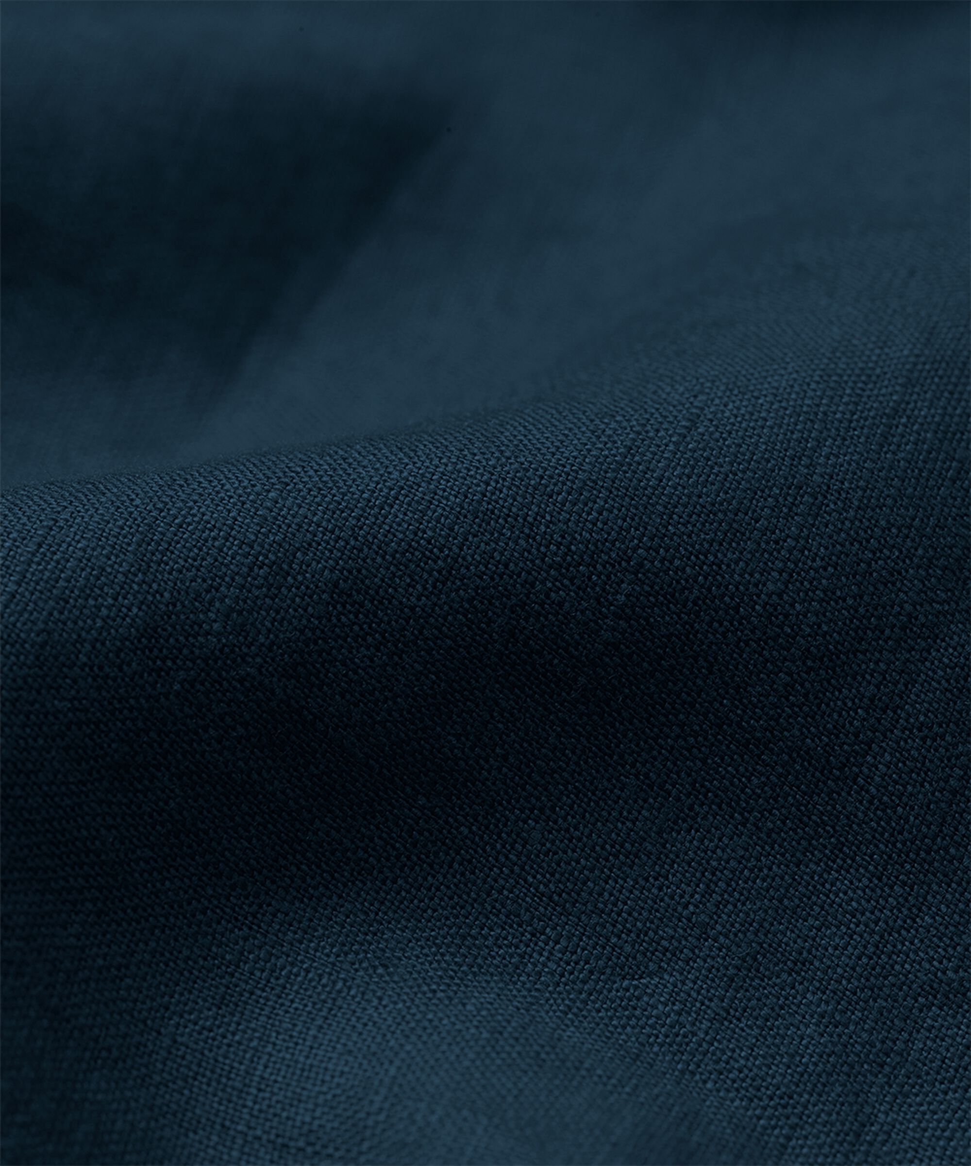 robe en lin avec col en V et poches fendues, Navy