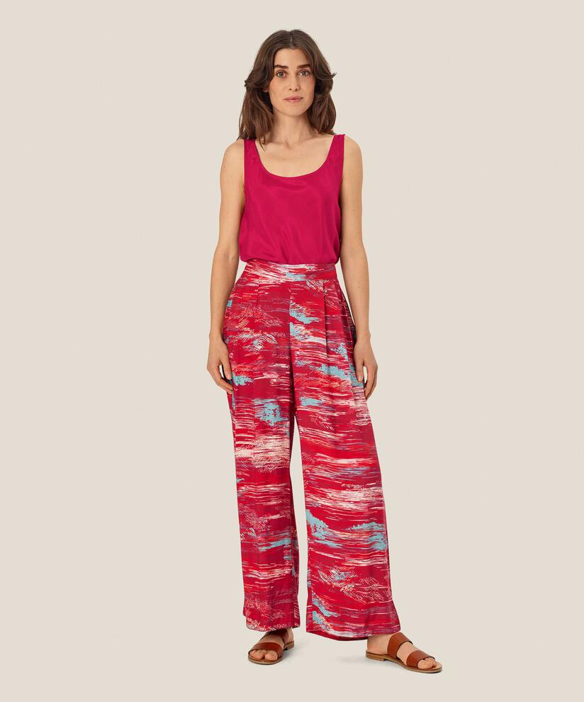 top en viscose légèrement brillante, Persian Red