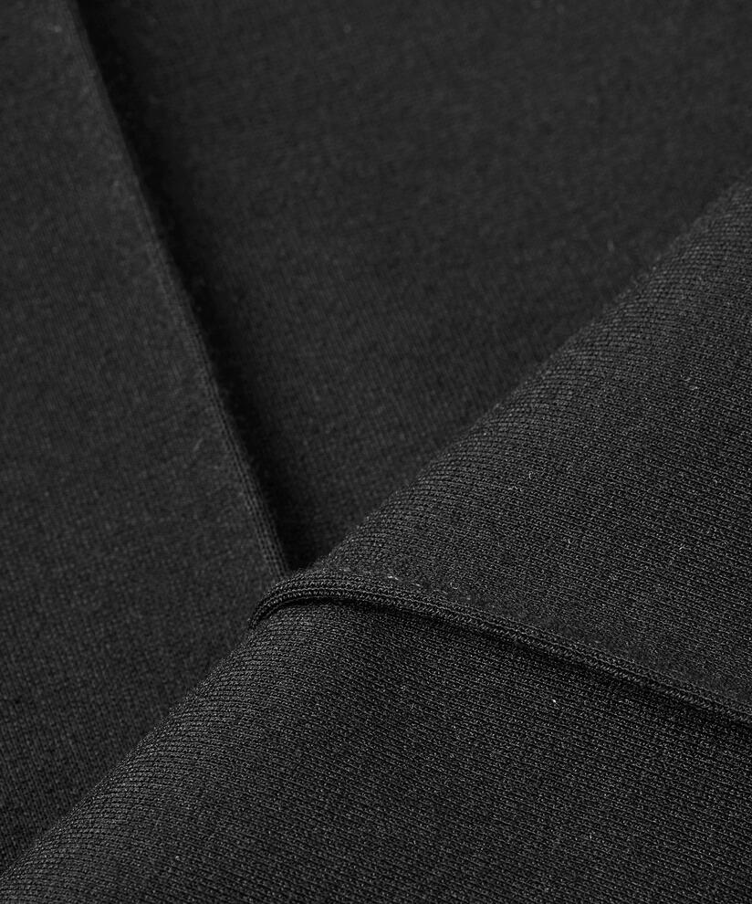 Pantalon En Jersey Avec Plis Cousus, Black