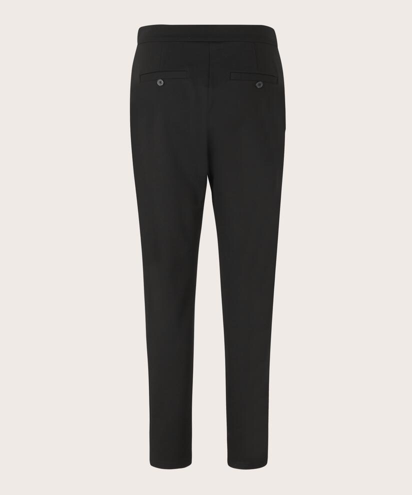 pantalon en jersey lourd avec mollets, Black