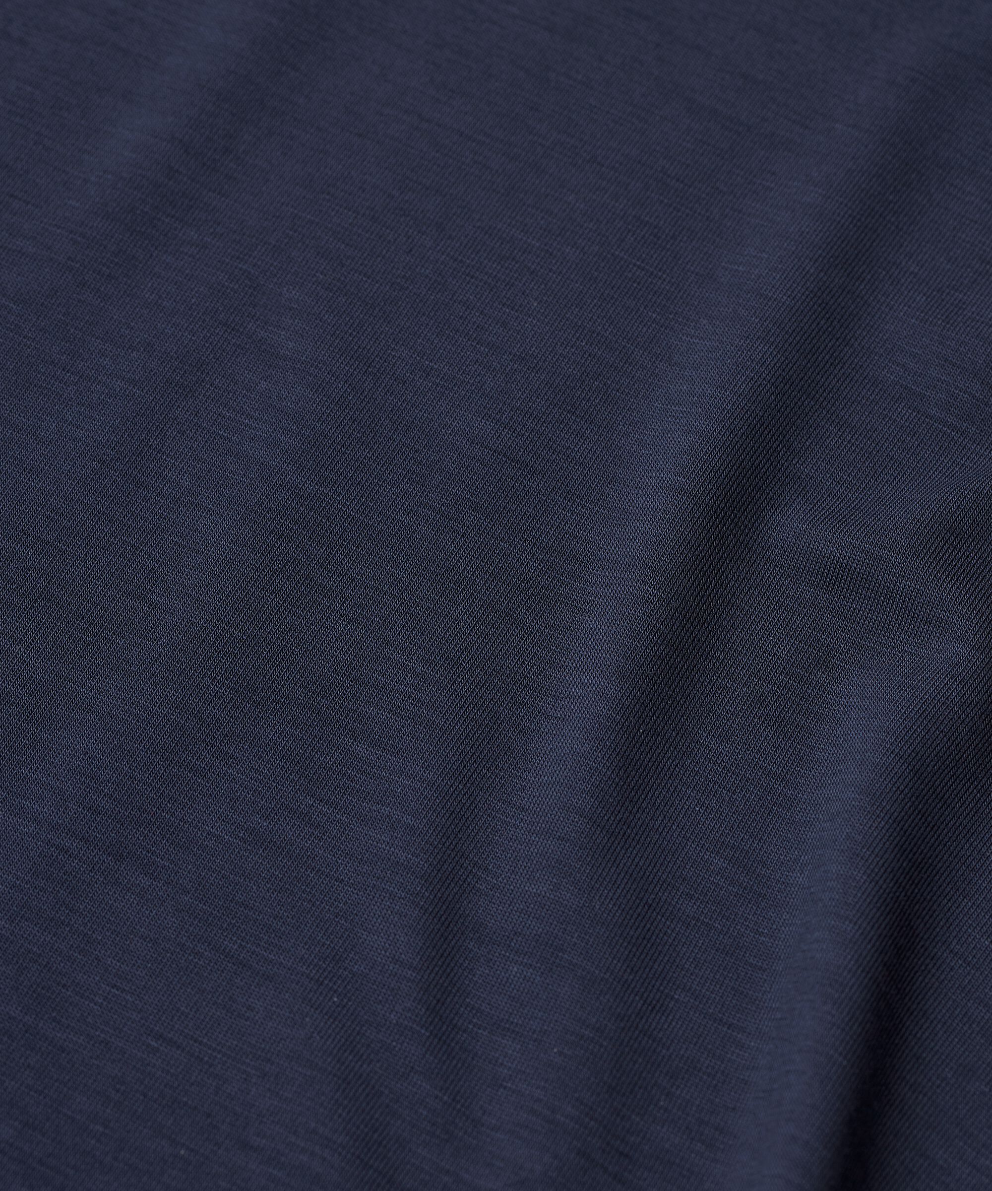 Blouse À Col Roulé En Jersey Doux, Navy Blazer