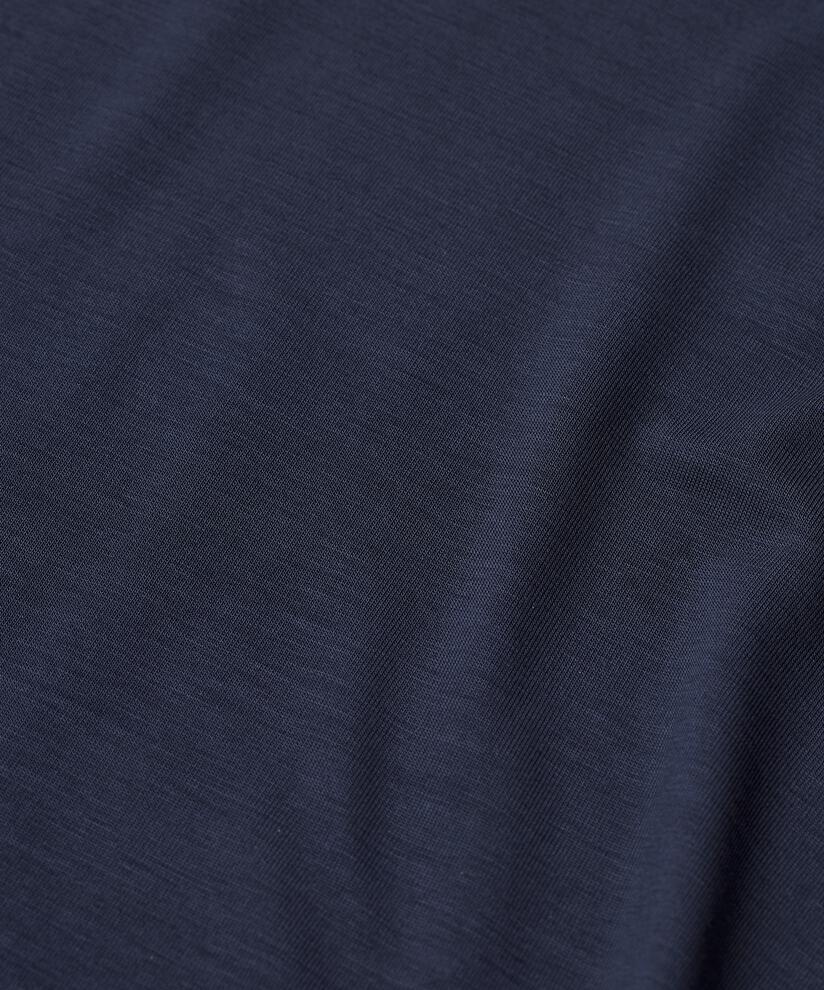 Blouse À Col Roulé En Jersey Doux, Navy Blazer