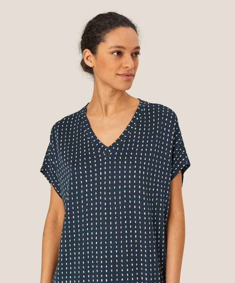 tunique en jersey avec détail boutonné dans le dos, Mood Indigo