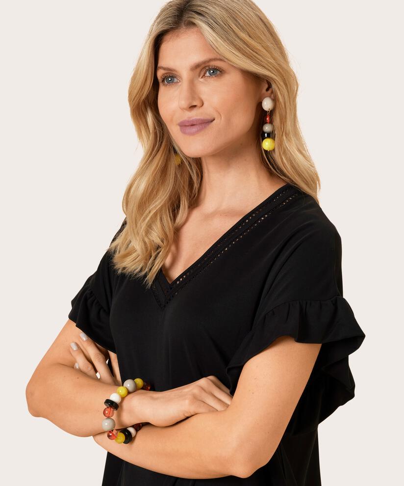 NYSAMA JERSEY DRESS, Black