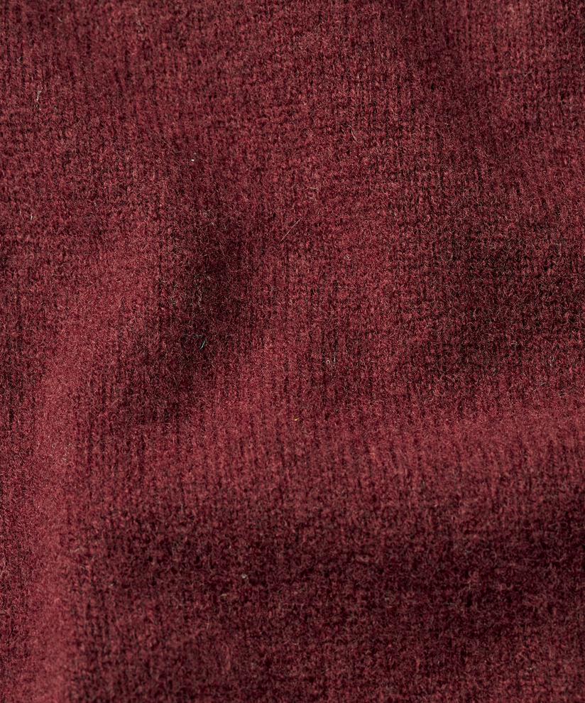 pull en tricot à épaules dénudées avec bords côtelés, Tawny Port
