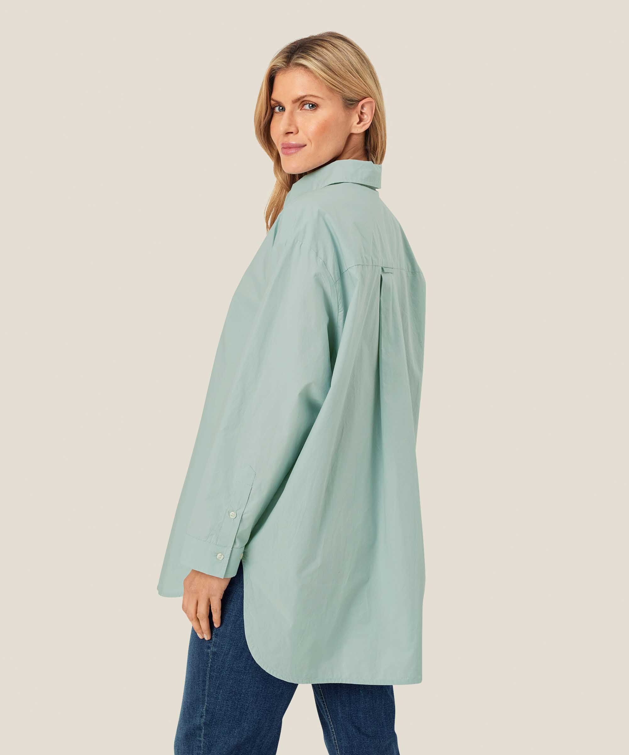 Chemise Classique En Coton À Bords Arrondis, Ether