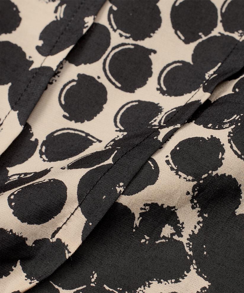 robe imprimée avec poches fendues et ourlet élastique en bas, Fog