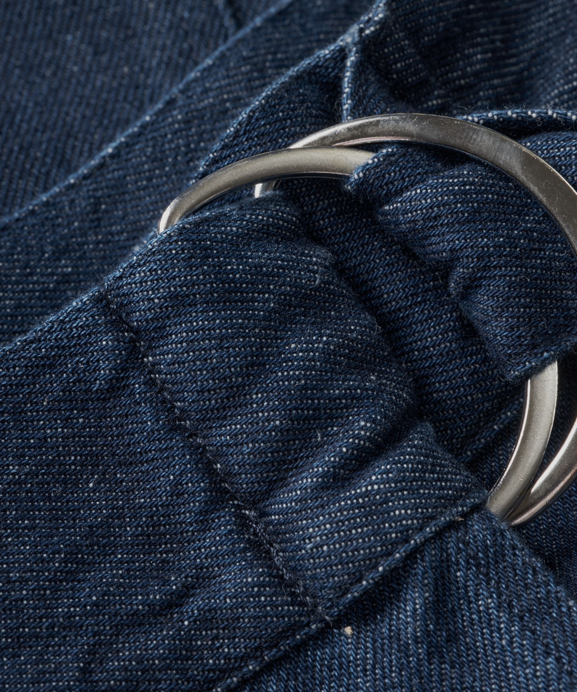 jupe en jean avec ceinture et effet portefeuille, Dark Denim