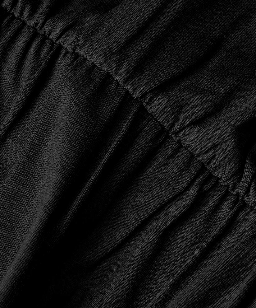 combinaison en jersey avec col en V et boutons, Black