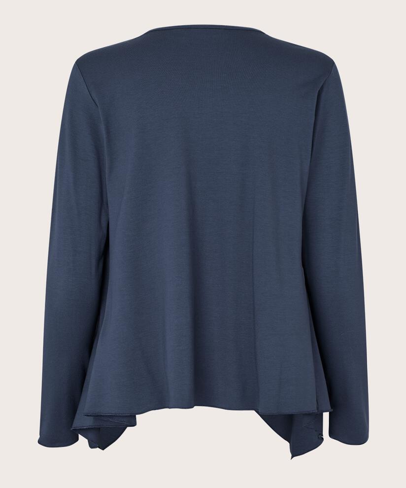 Cardigan Ouvert En Jersey, Mood Indigo