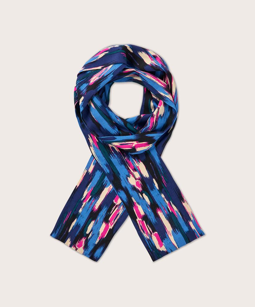 Écharpe En Viscose Imprimée, Federal Blue