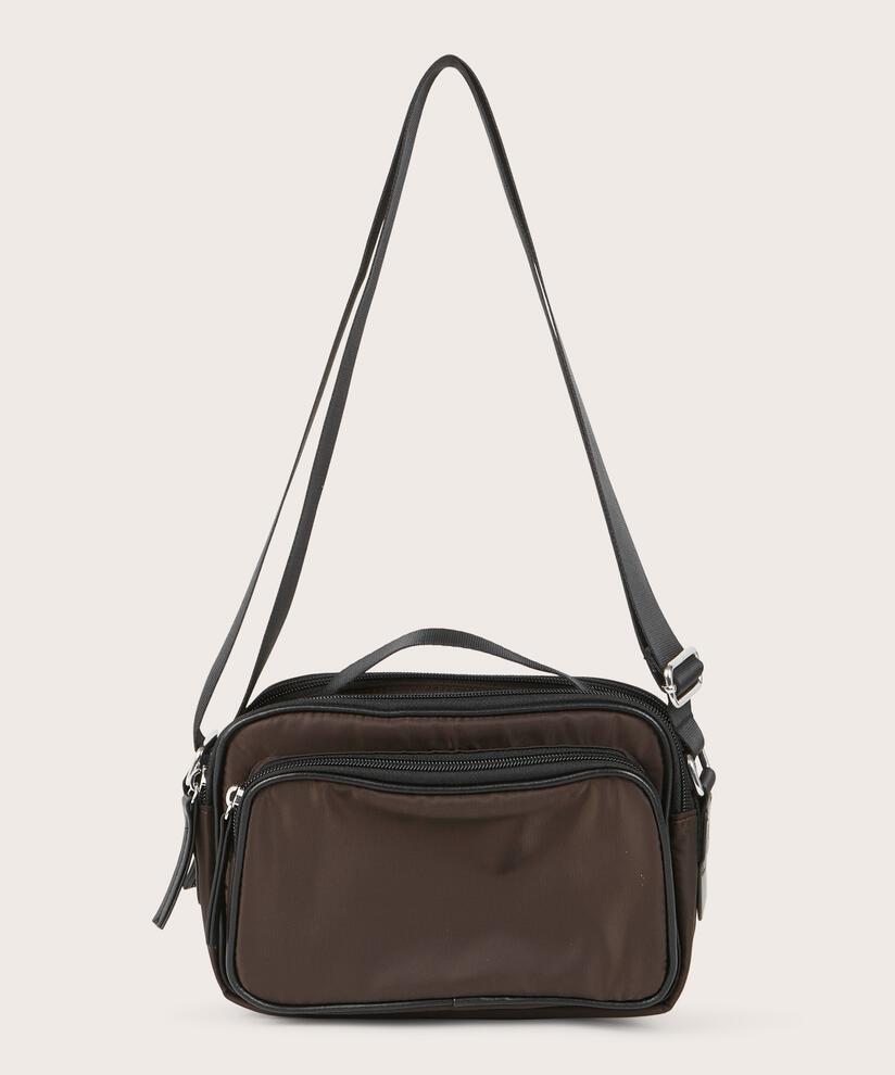 sac en nylon avec fermeture éclair, Coffee Bean