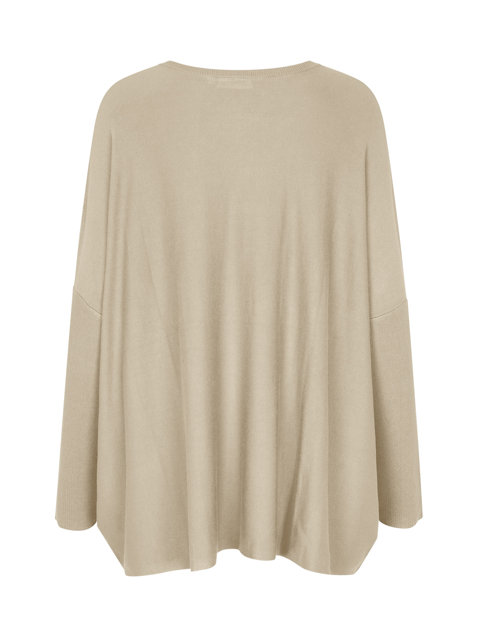 Pull Oversize &Agrave; Manches &Eacute;troites, White Pepper