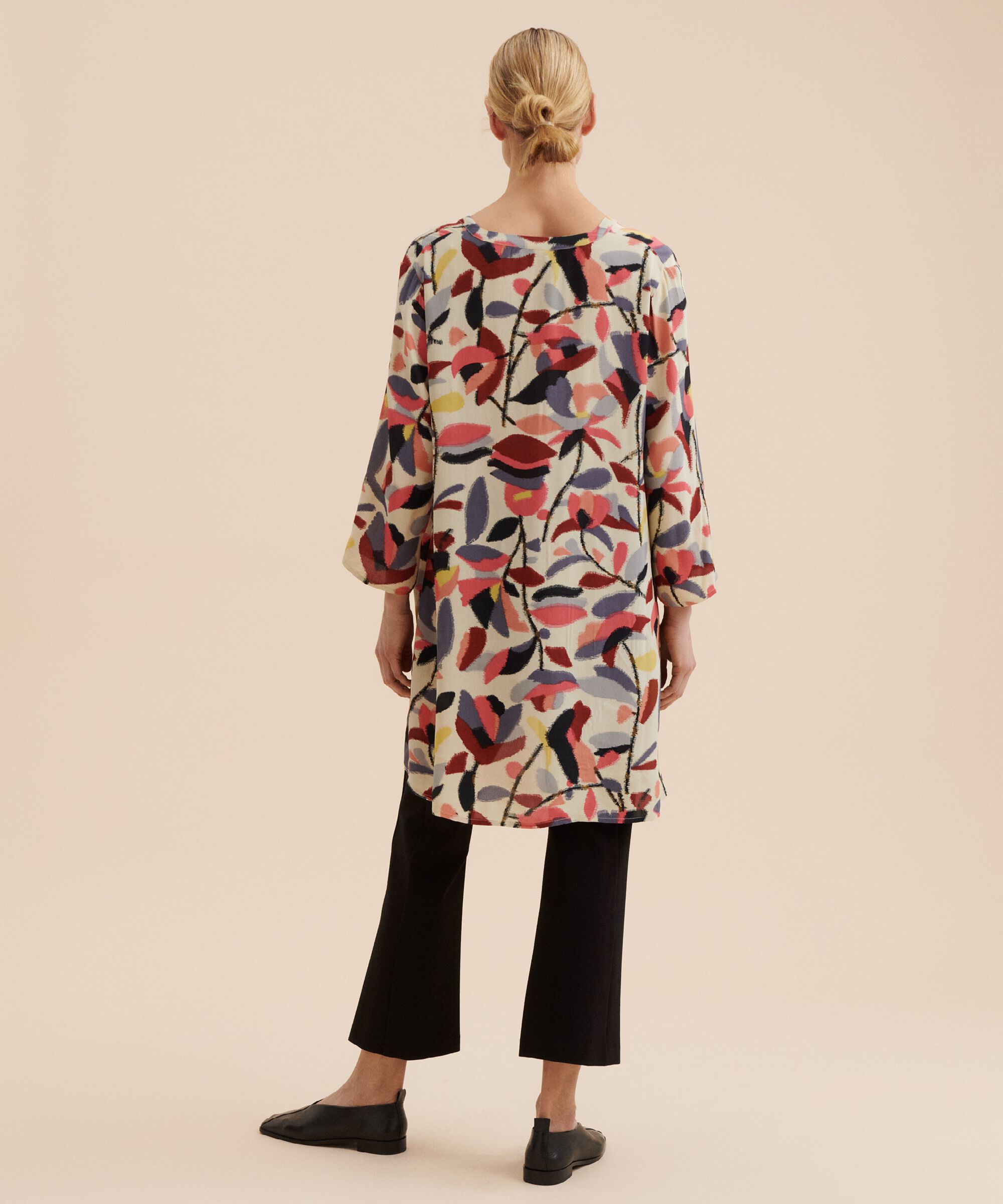 tunique imprimée manches 3/4, Calypso Coral