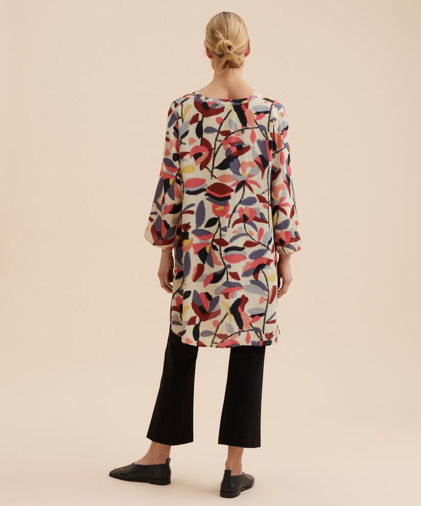 tunique imprimée manches 3/4, Calypso Coral