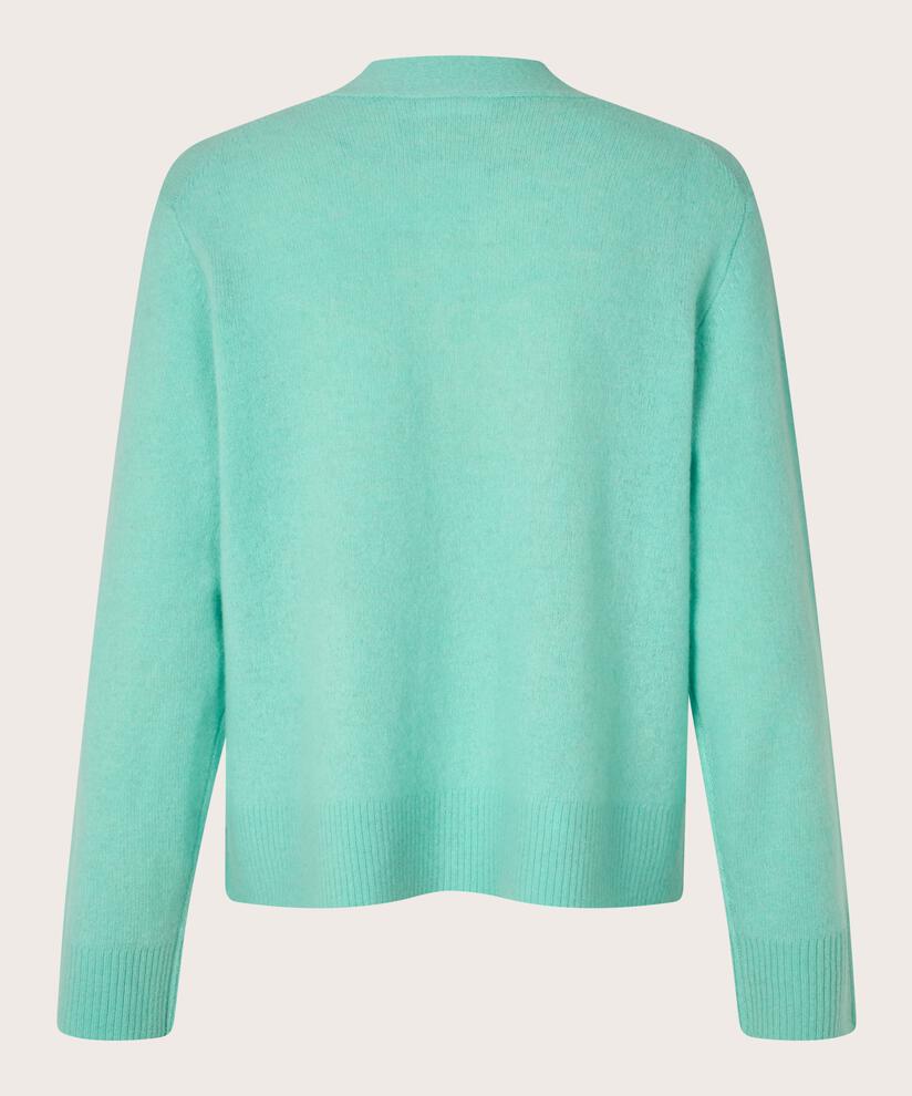 cardigan en laine douce avec poches devant, P. Turquoise