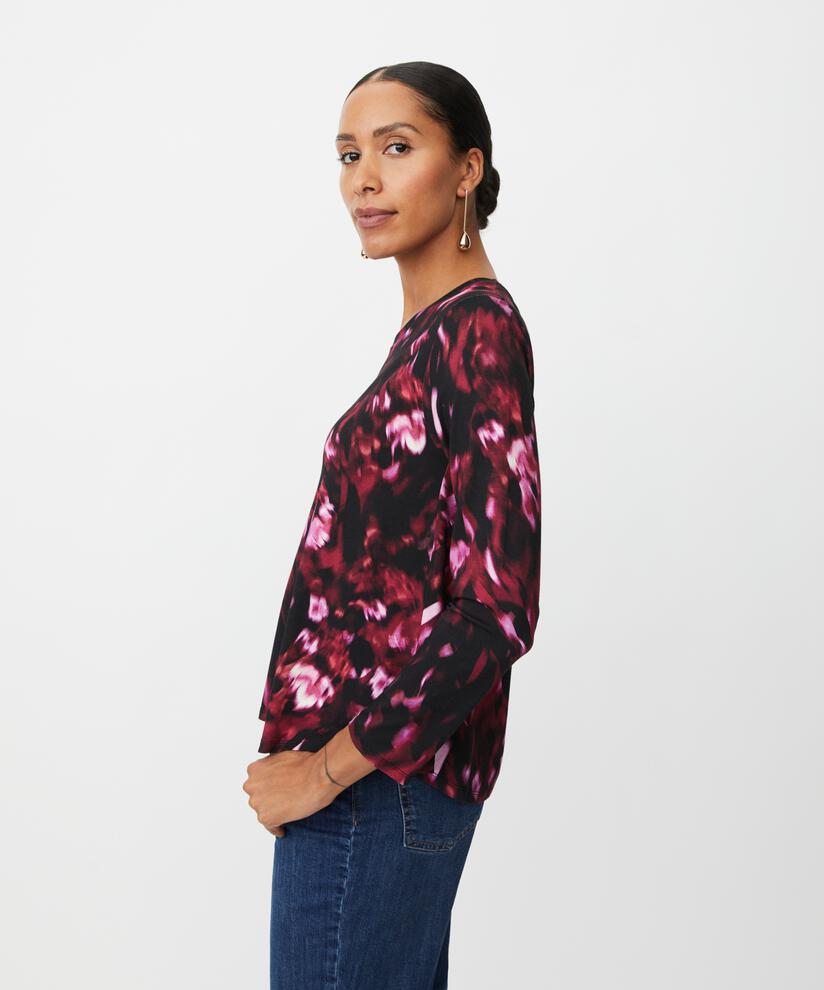 Top En Jersey Imprimé, Tawny Port